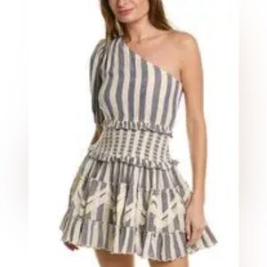 Kylie One-Shoulder Striped Dress